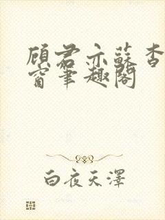 顾君亦苏杳无弹窗笔趣阁封面