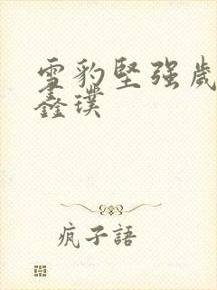 雪豹坚强岁月孙鑫璞封面