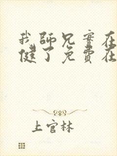 我师兄实在太稳健了免费在线封面