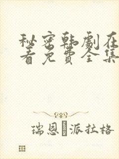 秘密韩剧在线观看免费全集电视剧高清