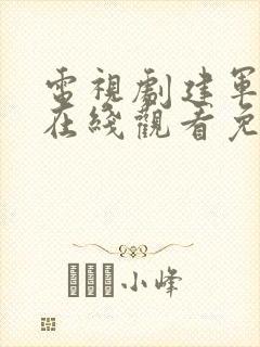 电视剧建军大业在线观看免费高清封面