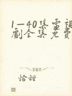 1—40集电视剧全集免费观看