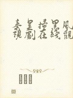 秦昊扫黑风暴电视剧在线观看免费完整版