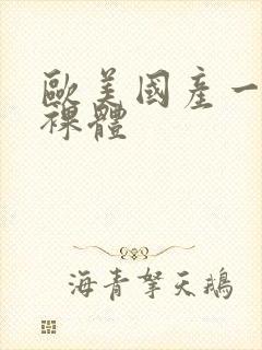 欧美国产一二区裸体