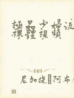 极品少妇流白浆裸体视频