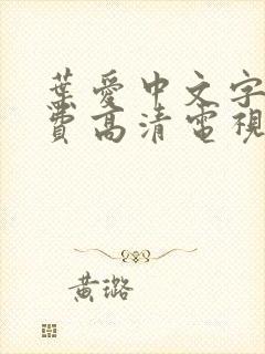 叶爱中文字幕免费高清电视剧