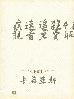 疾速追杀4在线观看免费版高清