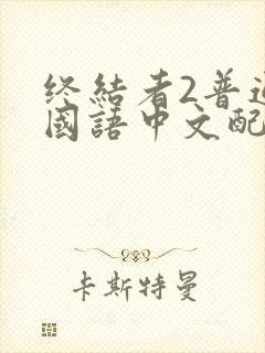 终结者2普通话国语中文配音封面