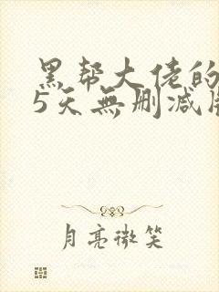 黑帮大佬的365天无删减版