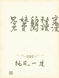 兄妹的秘密授课免费阅读漫画全集封面