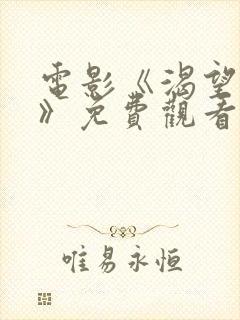 电影《渴望爱人》免费观看国语