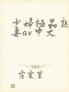 少妇极品熟妇人妻av中文