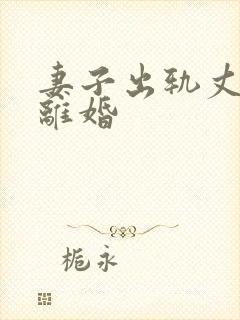 妻子出轨丈夫要离婚封面