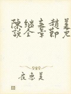 陈继来赵美媛小说全章节免费阅读