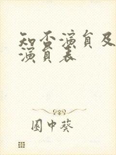 知否演员及配音演员表