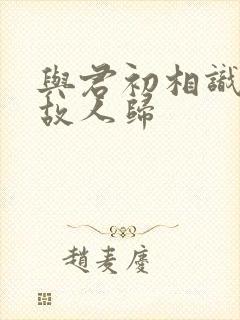 与君初相识又去故人归封面