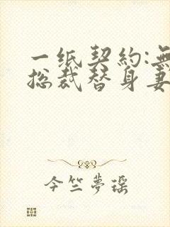 一纸契约:无情总裁替身妻