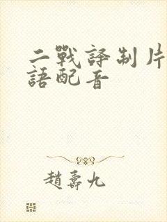 二战译制片 国语配音