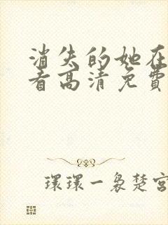 消失的她在线观看高清免费完整版