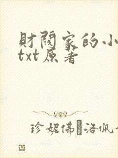 财阀家的小儿子txt原著