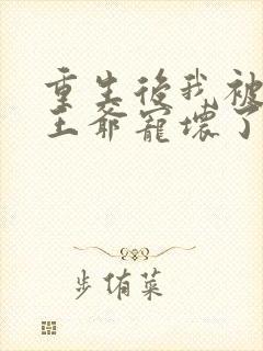 重生后我被偏执王爷宠坏了小说