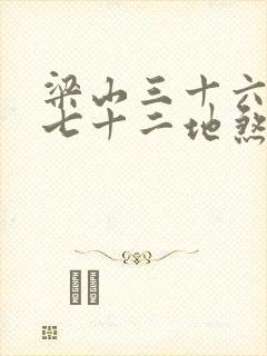 梁山三十六天罡七十二地煞封面