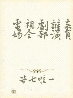 电视剧谁来伺候妈全部演员表封面