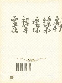 电视连续剧妈妈在等你第47集