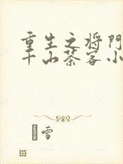 重生之将门毒后千山茶客小说免费完本