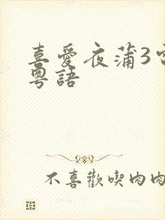 喜爱夜蒲3电影粤语