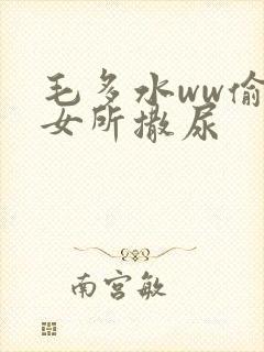 毛多水ww偷拍女所撒尿