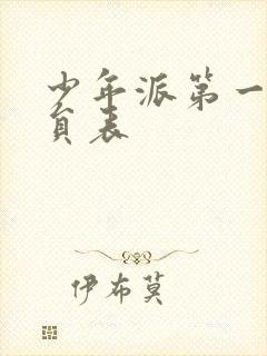 少年派第一季演员表