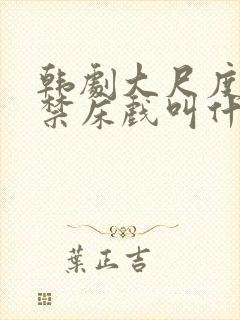 韩剧大尺度19禁床戏叫什么封面