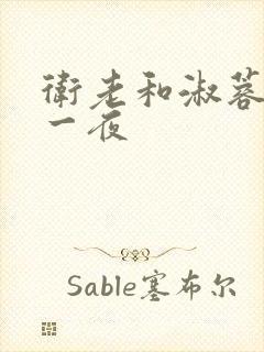 卫老和淑蓉销魂一夜