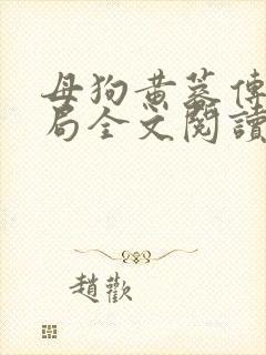 母狗黄蓉传大结局全文阅读封面