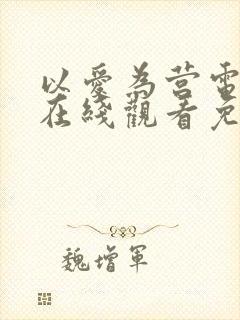 以爱为营电视剧在线观看免费版番外封面