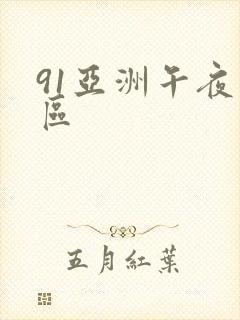 91亚洲午夜一区封面