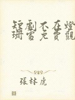 短剧不在灯火阑珊处免费观看