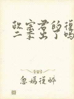 政宗君的复仇第二季出了吗封面