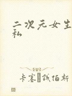 二次元女生的隐私