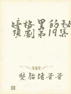 暗格里的秘密电视剧第19集免费观看