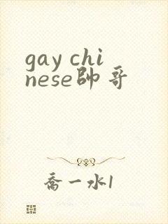 gay chinese帅哥