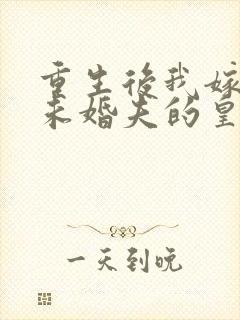 重生后我嫁给了未婚夫的皇叔小说