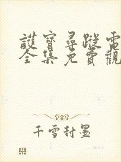 护宝寻踪电视剧全集免费观看高清版