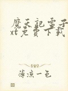 魔天记电子书txt免费下载