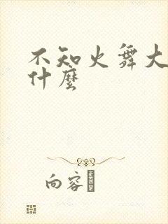 不知火舞大招叫什么封面