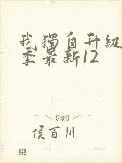 我独自升级第二季最新12