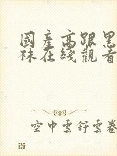 国产高跟黑色丝袜在线观看封面