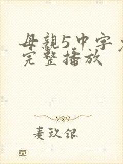 母亲5中字免费完整播放