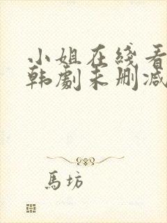 小姐在线看完整韩剧未删减封面